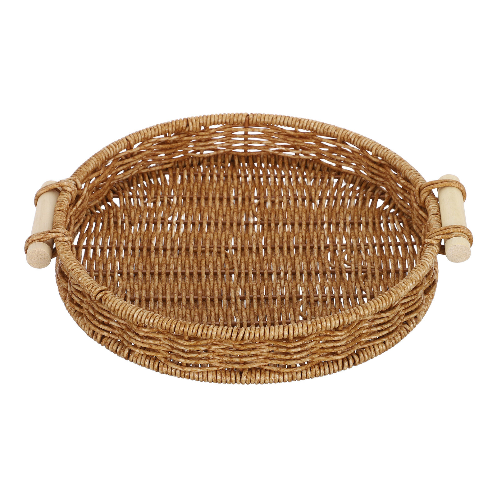 Food Drink Snacks - Cestino per Pane in Rattan Sintetico
