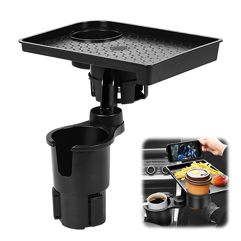 Food Drink Snacks - Portabicchieri per Auto Multifunzione con Tavolino,