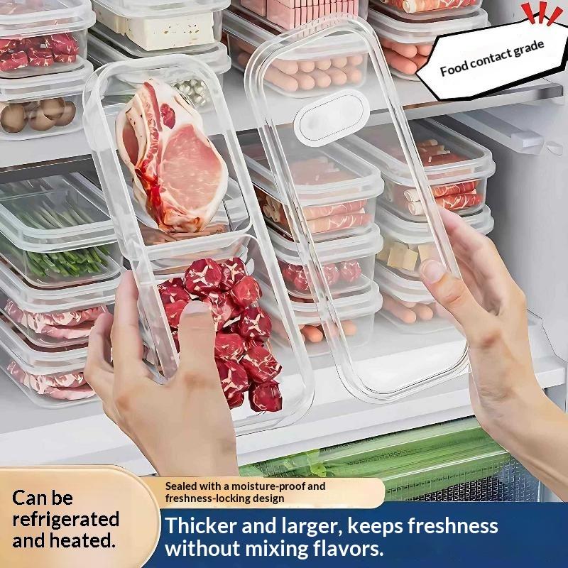 Food Packed Snacks - Organizzatore Impilabile per Frigorifero e Congelatore,