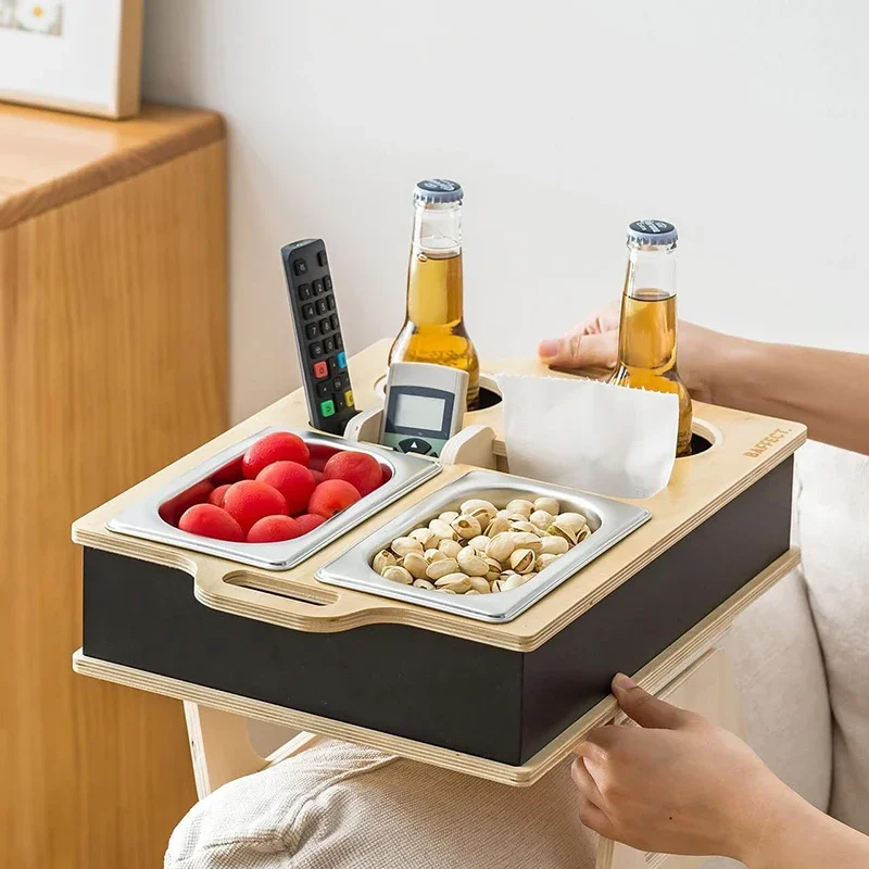Food Drink Snacks - Vassoio rettangolare in bambù Supporto per