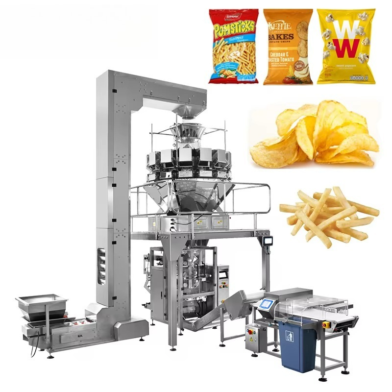 Food Packed Snacks - Macchina per Confezionamento Verticale con Pesatrice