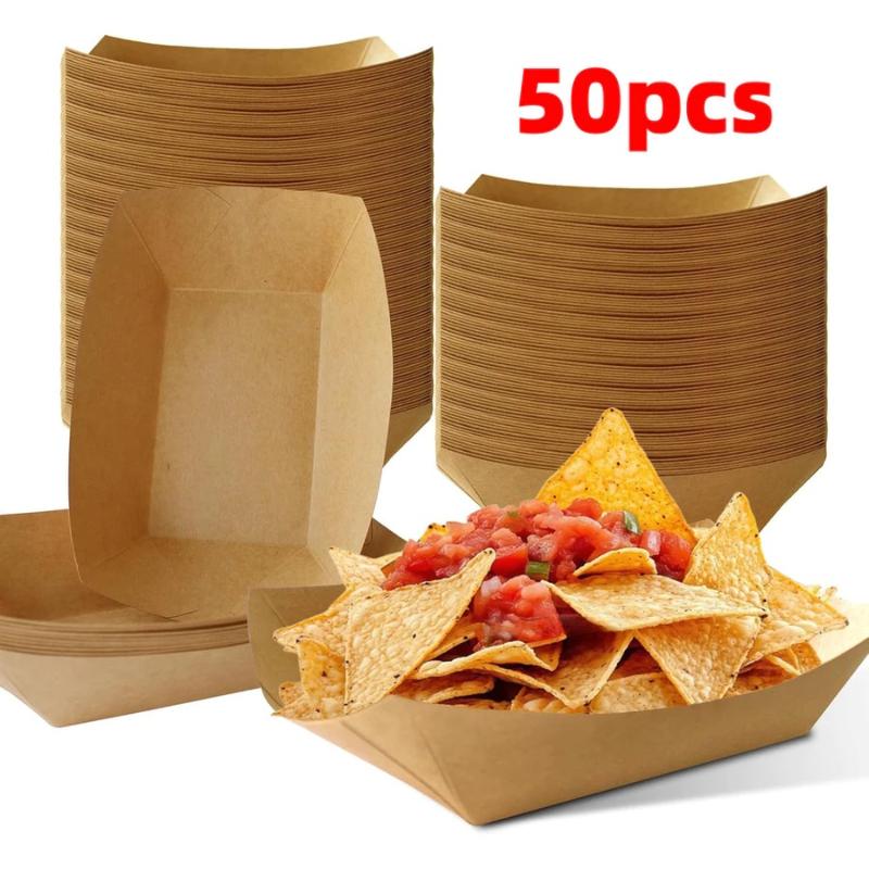 Vassoi a barca in carta kraft  - Food Packed Snacks recensione e prezzo